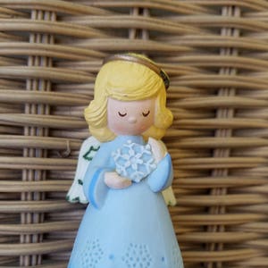 1980 Blue Angel, Hallmark Merry Miniature, Old Vintage Hallmark, Hard to Find, 1984 Angel, 1980s, Christmas ornaments, Hallmark, Merry, Mini
