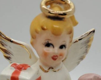 May Vintage Birthday Angel, Figurine, Perfect condition, Antique,  tagged Made in Japan, birthday, spaghetti