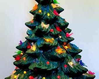 90s ceramic tree 17 tree lightup ceramic tree antique ceramic tree ceramic christmas christmas tree vintage tree christmas ornament - Ceramic Light Up Christmas Tree 90s ceramic tree 17 tree lightup ceramic tree antique ceramic tree ceramic christmas christmas tree vintage tree christmas ornament - Ceramic Light Up Christmas Tree