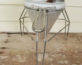 Wearever Aluminum, Food Mill, canning supplies, Sieve, metal Colander, Jelly Press, Cone, Strainer, wooden Pestle, applesauce, baby food