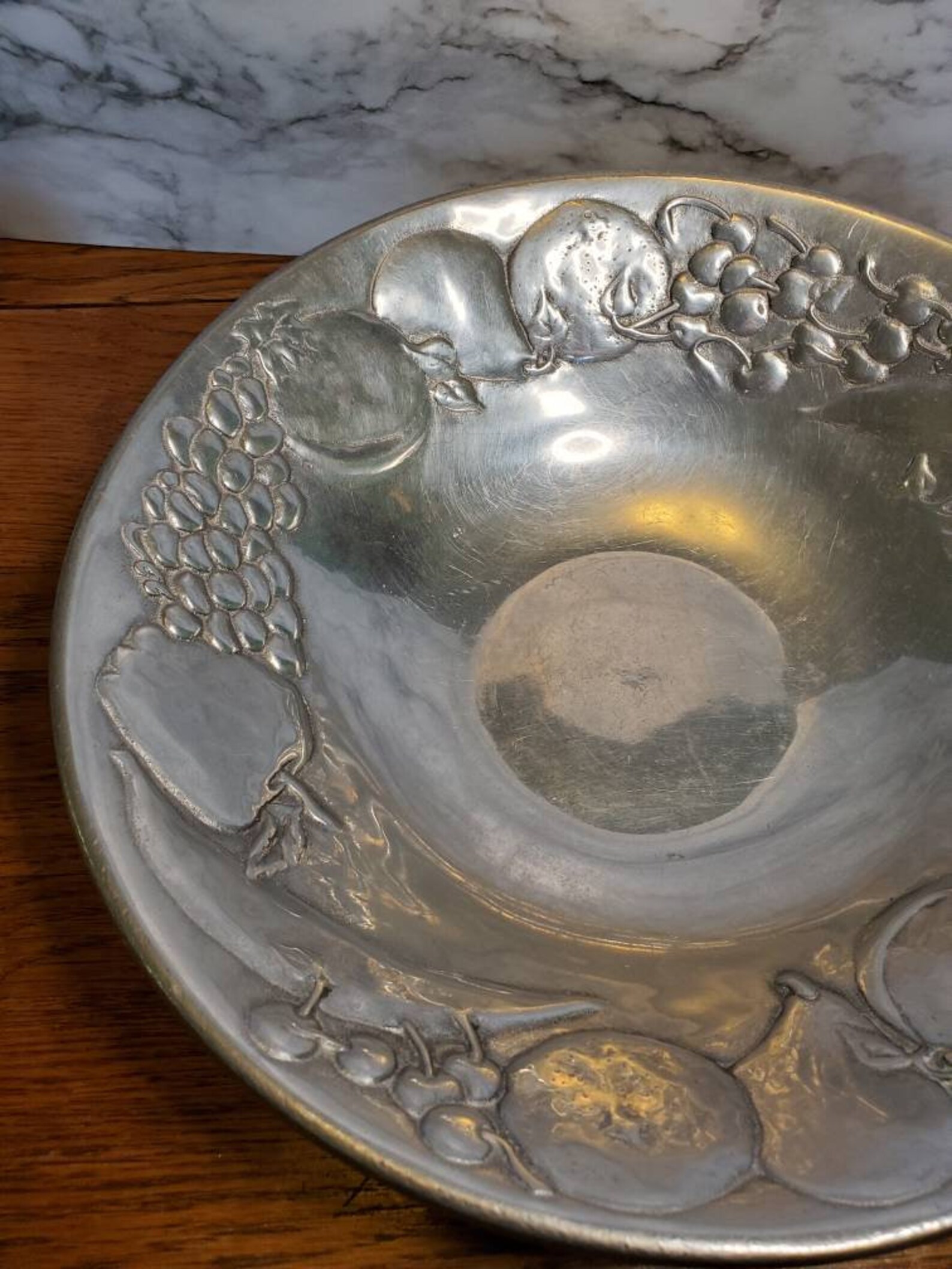 Wilton Armetale Pewter Fruit Bowl Centerpiece RWP Silver Etsy
