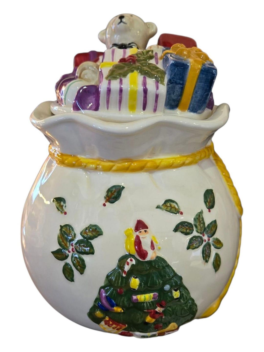 Vintage Spode Christmas Tree Cookie Treat Jar 7” Mint No Box - Etsy