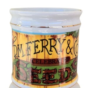 Tazza in porcellana vintage D.M. Ferry & Co., collezione The Corner Store, Danbury Mint