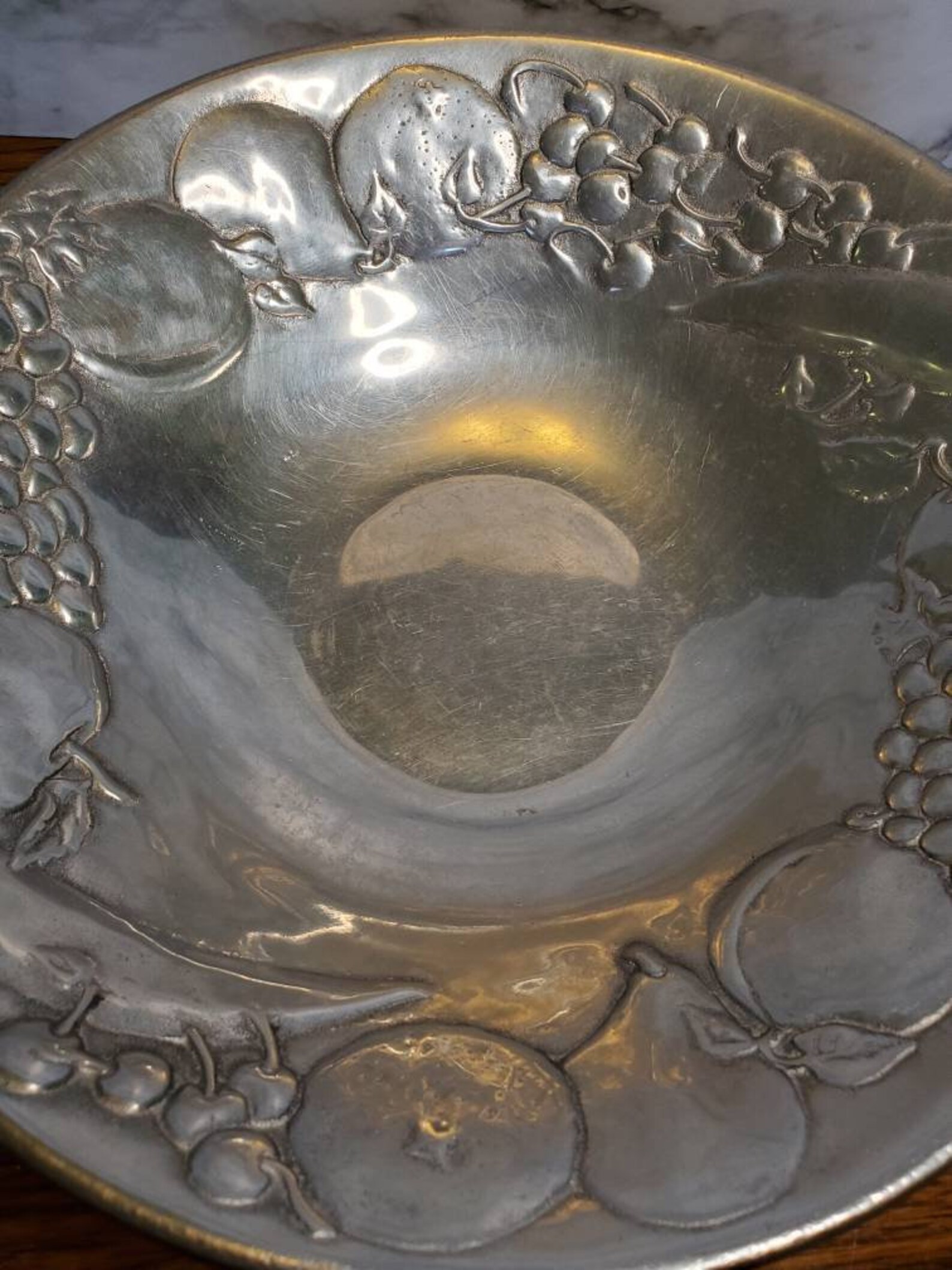 Wilton Armetale Pewter Fruit Bowl Centerpiece RWP Silver Etsy