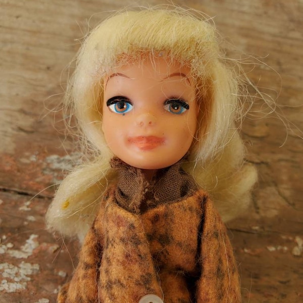 Tiny Teen, Uneeda doll vintage, collectible toy, 1960s mod, fashion doll, sport time, Gift for Her, graduation present for daughter, old