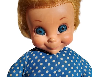 Mrs Beasley Doll Vintage Needs Tlc Mute Has Pull String Talking TV Doll Family Affair Rubber Face Doll Character Made in Japan 1960 Etsy