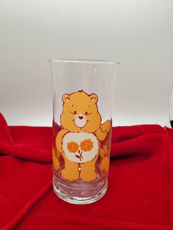 Vintage 1980s Care Bear Glass Tumbler: Pizza Hut Promotional - Etsy