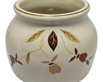 Hall 2.5" Mini Covered Crock Autumn Leaf Made Expressly N.A.L.C.C. 2008 Indy