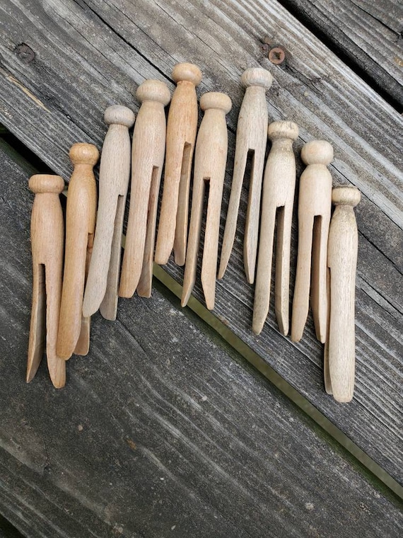 Vintage Wooden Clothespins (New old stock) - Woodlark Shop