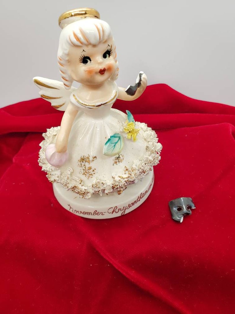 AS IS Vintage Birthday Angel Figurines as Found Condition Etsy