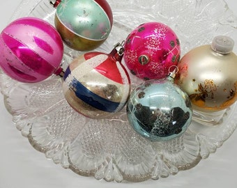 Poland christmas ornaments, Glass decoration, Germany christmas, 1950s Christmas, antique glass decor, Shiny bright, mothers day gift, old