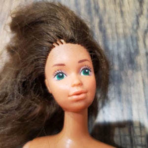 Superstar Barbie Steffie Face Brunette Barbie Dolls, Barbie Friends, Whitney PJ 1980s Vintage Doll
