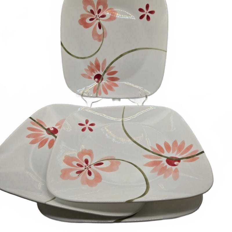 Pink Plates Square - Etsy