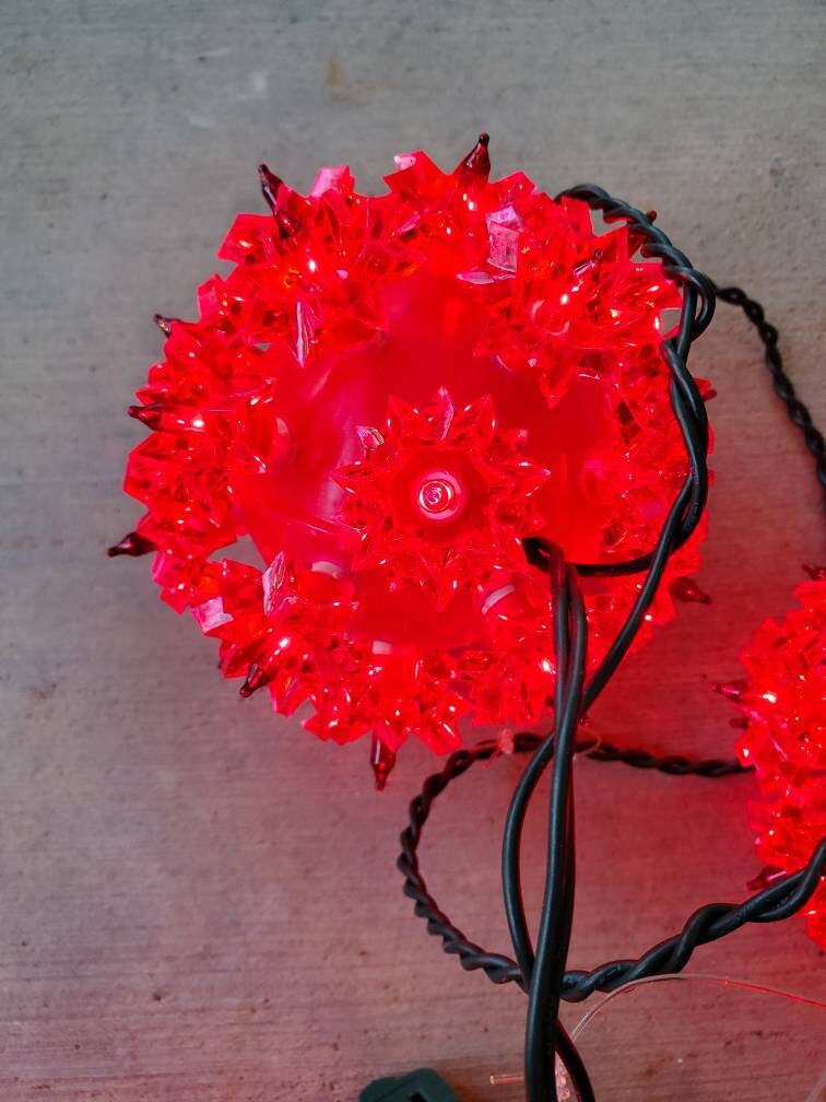 GE Christmas Lights Holiday Classics 4 RED Colored Lighted Etsy