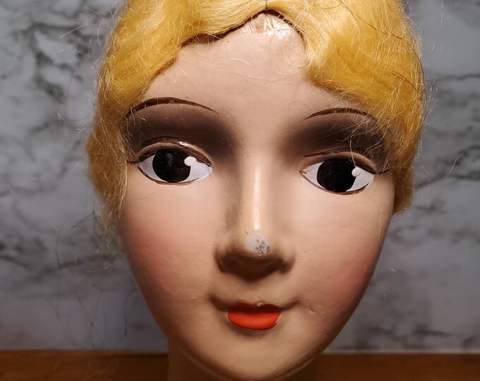 Antique Bed Doll Blonde Boudoir Doll Vintage Composition Etsy