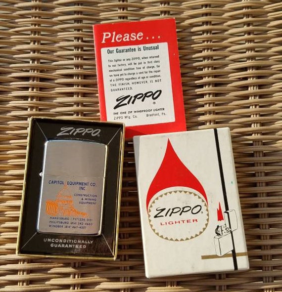 1965 ZIPPO Zippo Lighter Capitol Equipment Company Red - Etsy Canada