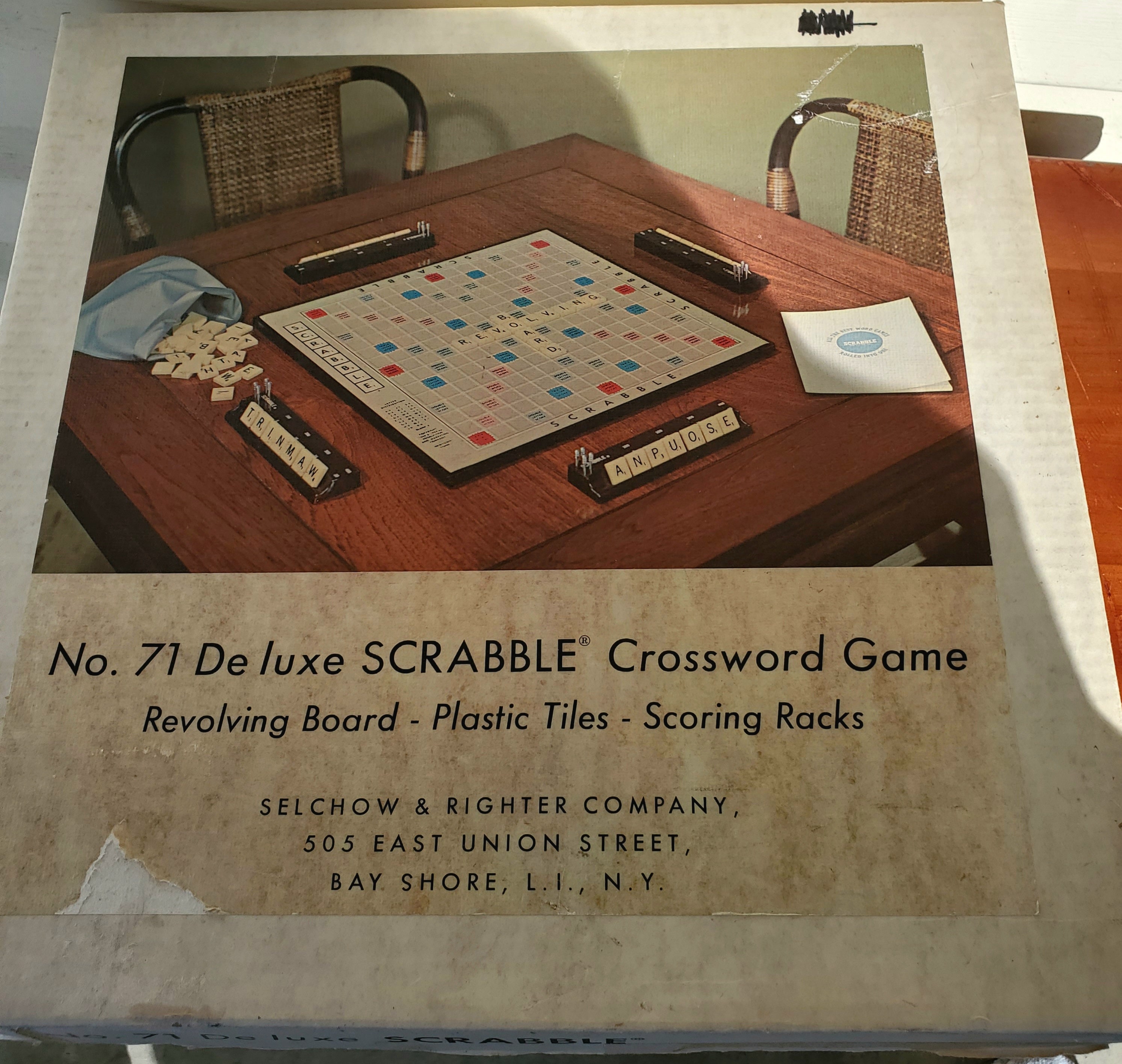 IDEAL Scrabble : plateau tournant classique en bois pour faire pivoter  facilement votre plateau de jeu | Jeux classiques | Jeux de mots | Pour 2 à  4