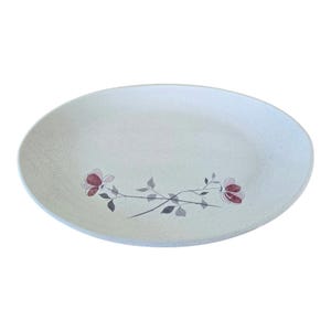 Mid Century Vintage Franciscan Earthenware Duet Rose 13&quot; Oval Serving Platter