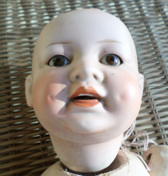 Antique Bisque Head Character Baby Doll Nippon Possibly Etsy