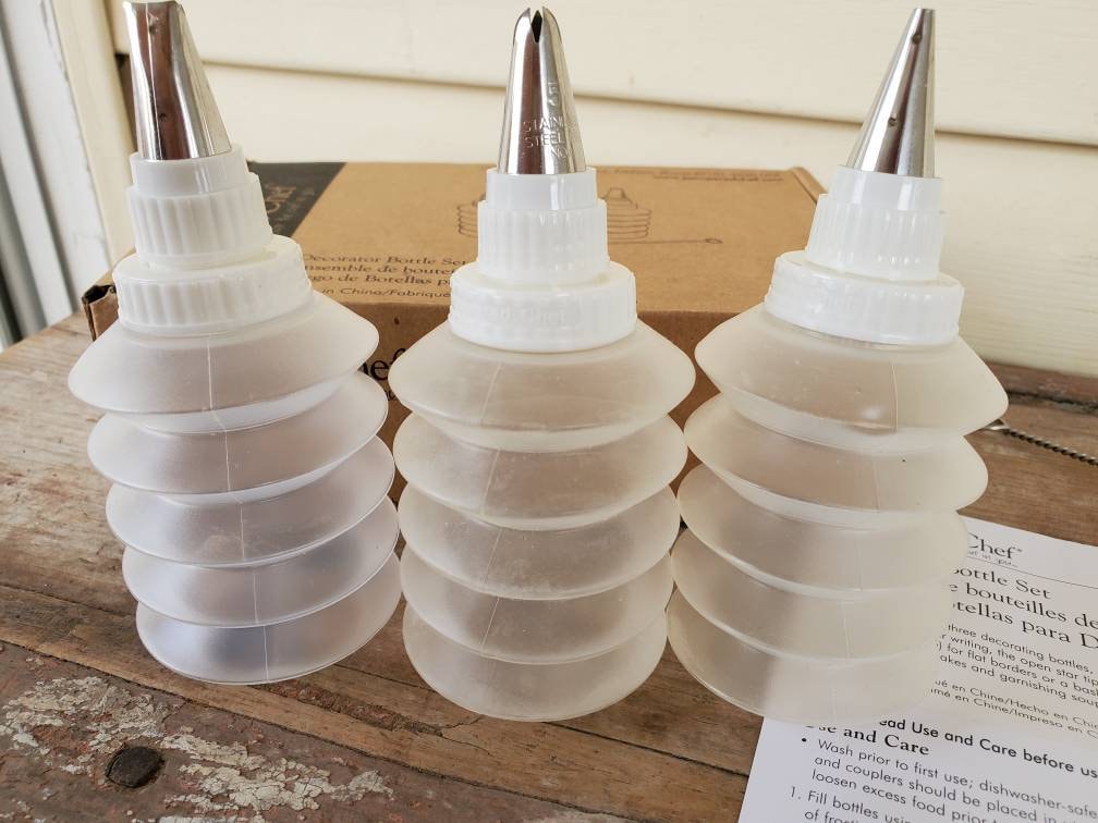 Pampered Chef Decorator Bottle Set Slightly Used in Original Etsy Canada