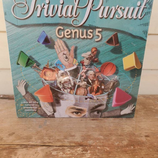 Tritial Pursuit Game Genus 5 Ausgabe 2000 - Brandneu In Original-Schrumpffolie versiegelt