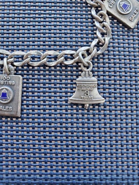 Charm Bracelet, 6 sterling charms, Vintage souven… - image 2