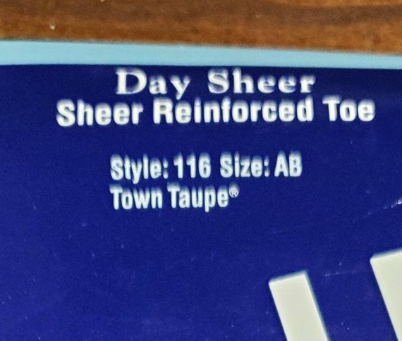 Hanes too, day sheers, style 116, size ab, color … - image 2
