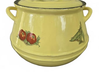 Vintage Descoware FE 22 Flame Orange Enameled Cast Iron Divided