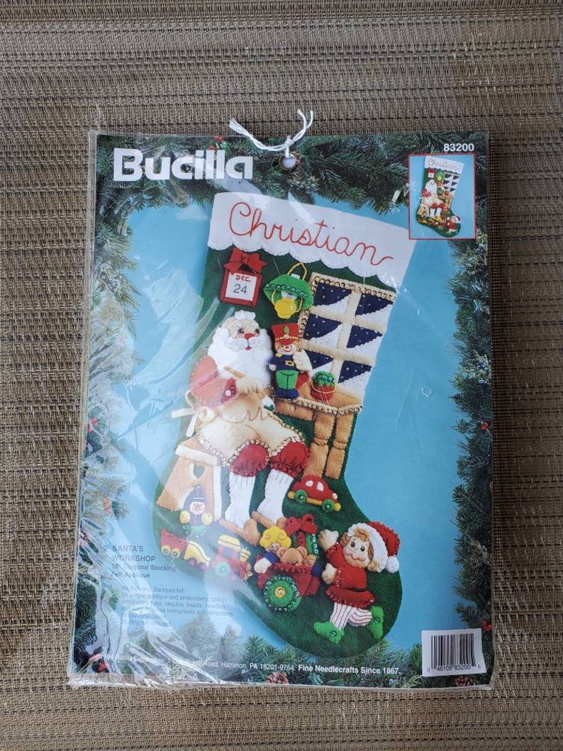 Vintage Bucilla Christmas Stocking Kits 