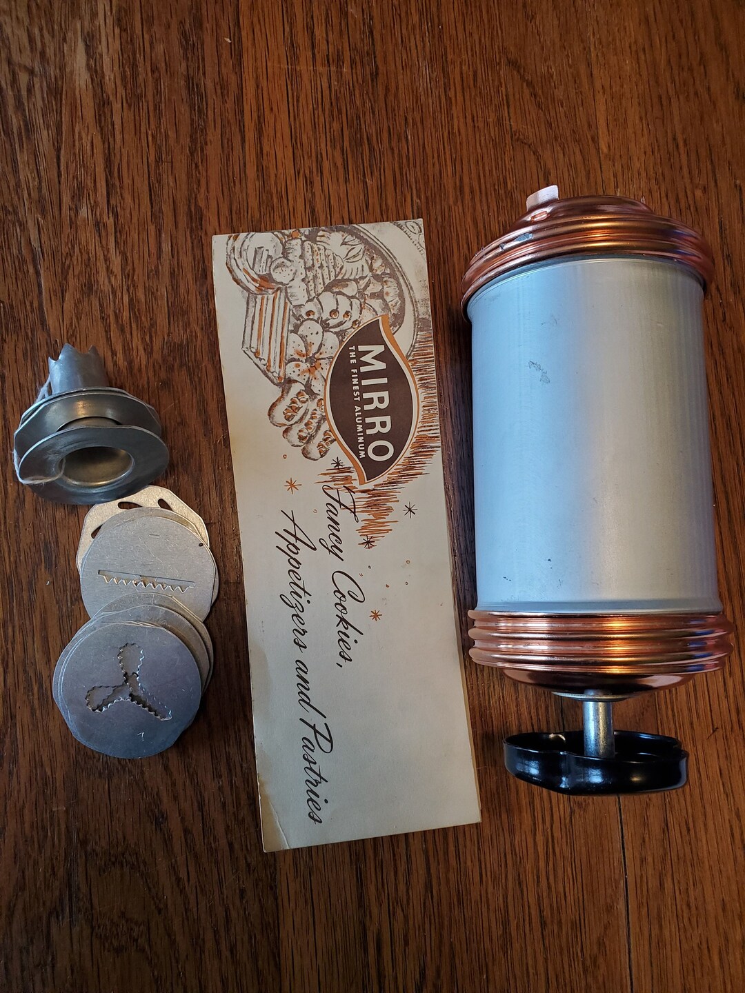 Mirro Cookie Press, Wearever Aluminum, Spritz, Butter Cookies, Vintage