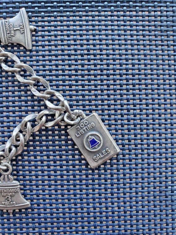 Charm Bracelet, 6 sterling charms, Vintage souven… - image 4