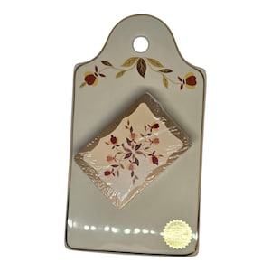 Conjunto de pinos de chá vintage Jewel: cartões de folhas de outono da Hall China