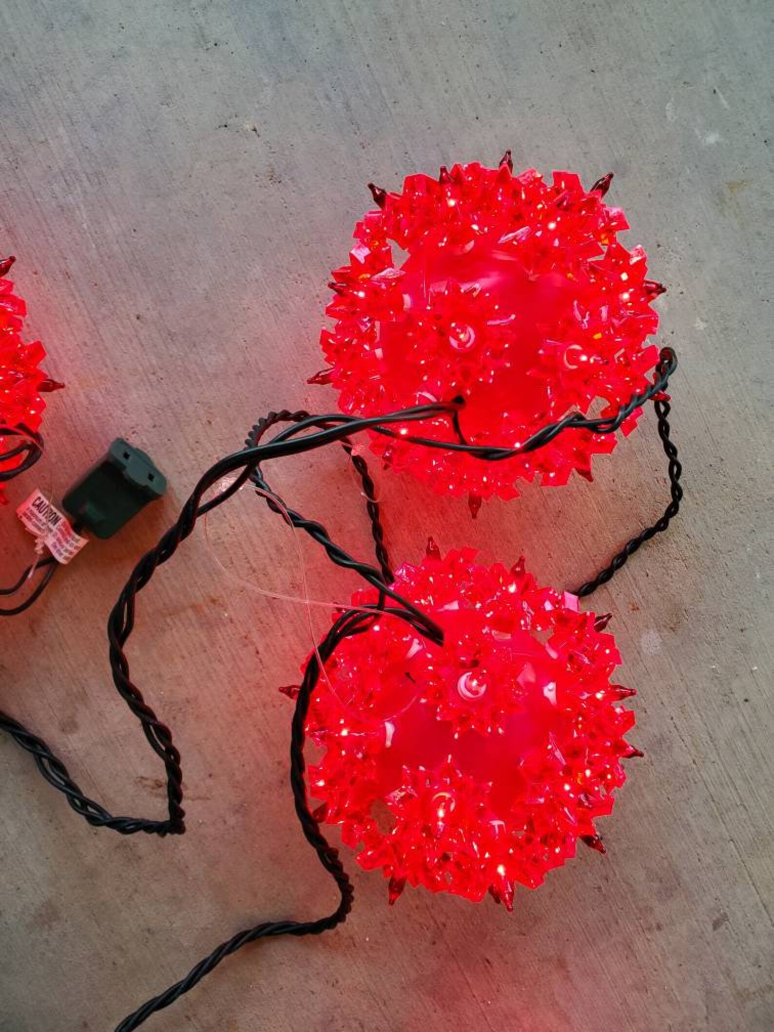 GE Christmas Lights Holiday Classics 4 RED Colored Lighted Etsy