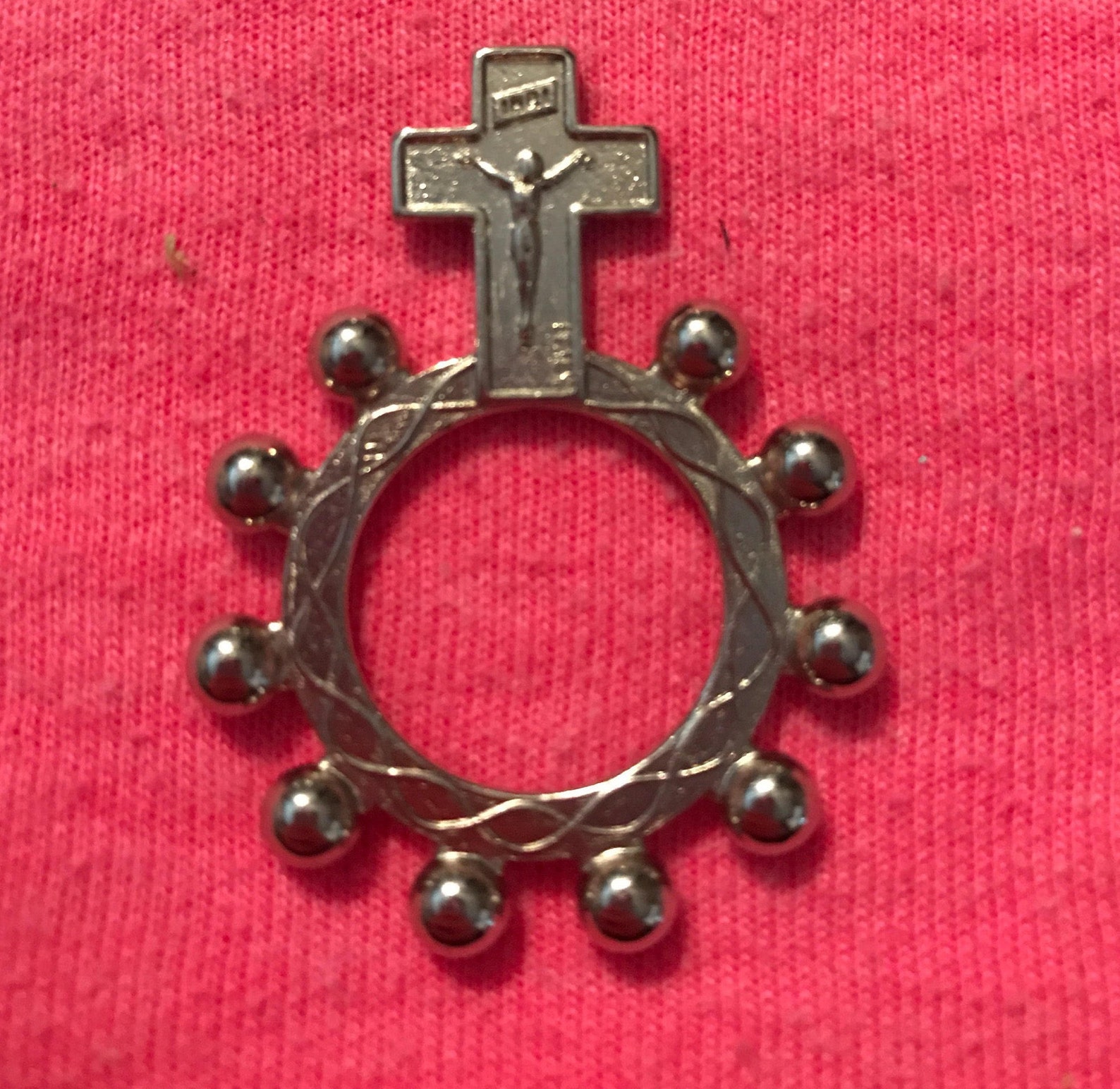 Catholic Anello Preghiera Finger Rosary for Prayer Praying Etsy