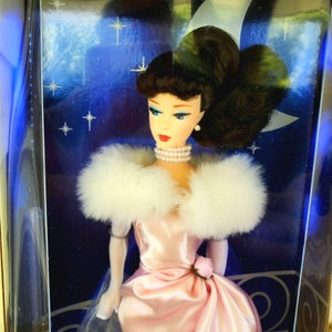 35th Anniversary Barbie, Brunette Doll, Enchanted Evening, Collectible doll, old toy, Birthday gift for her, Holiday Present for daughter