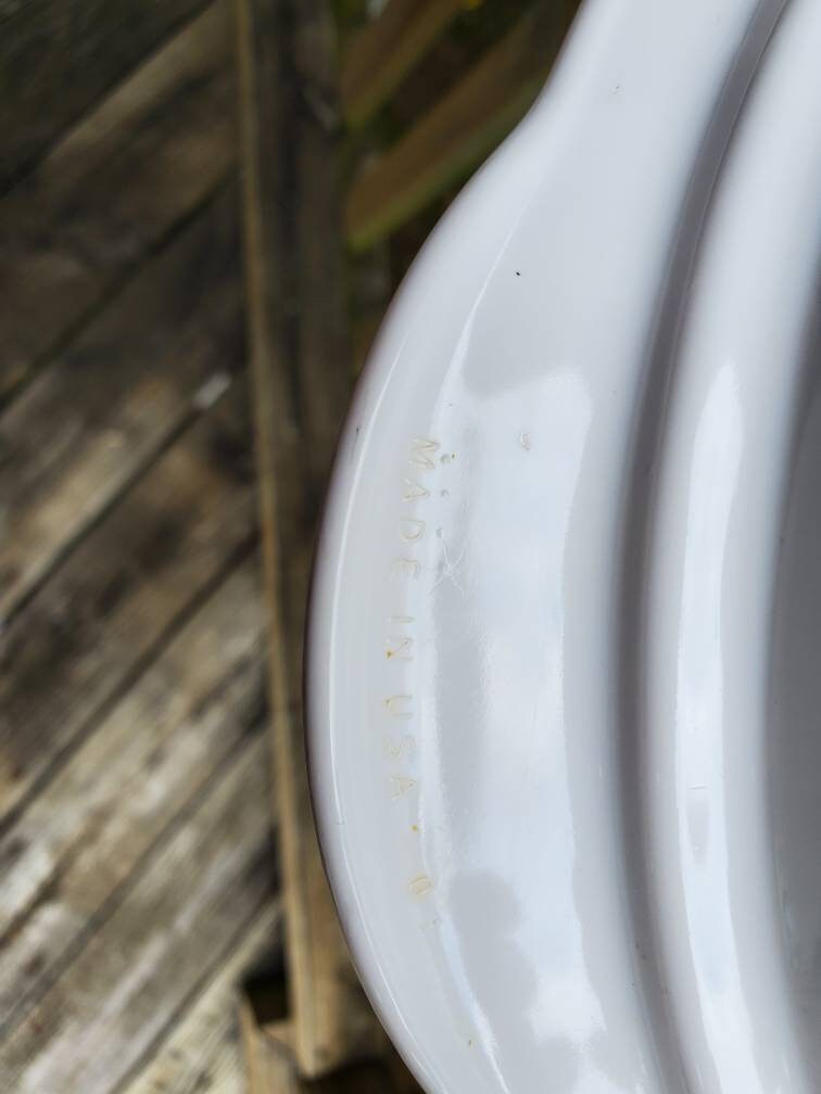 Pyrex 5 quart dutch oven roaster and lid Pyrex White Etsy