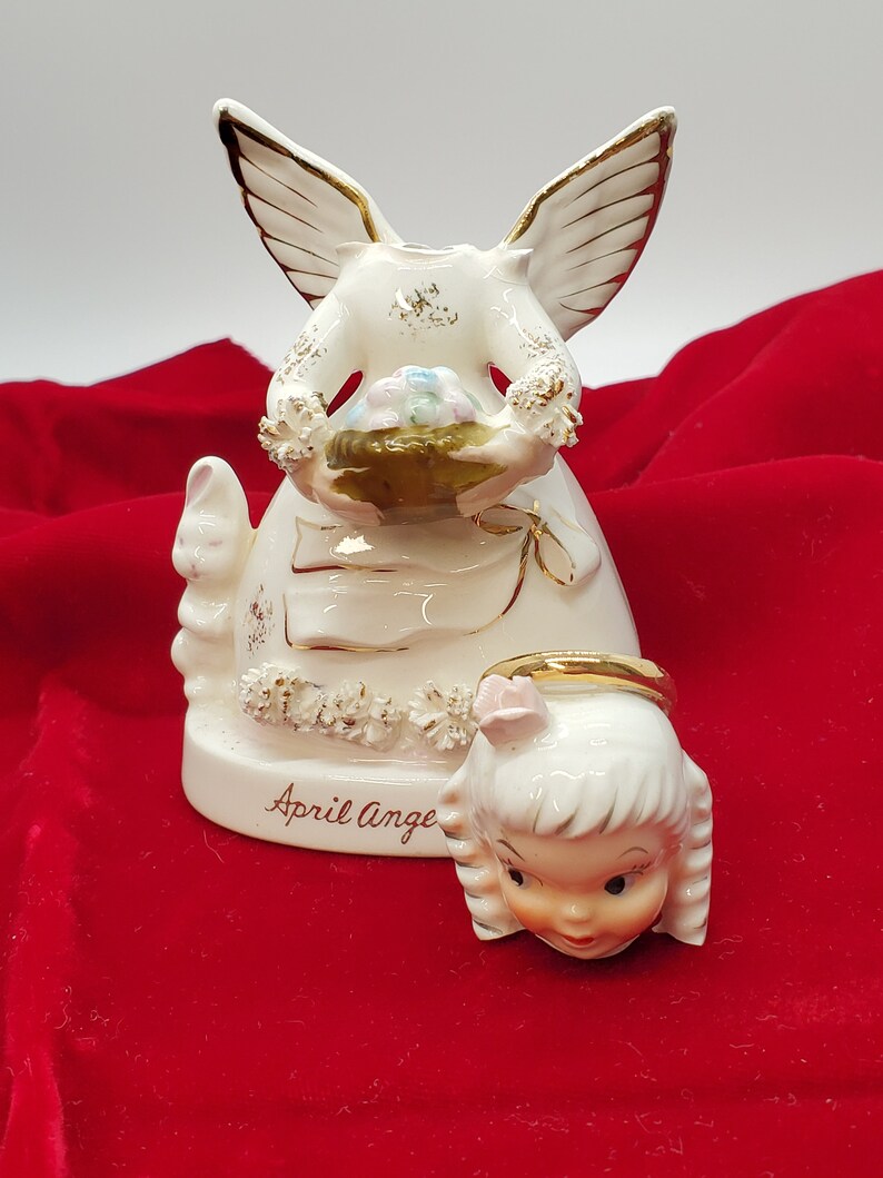 AS IS Vintage Birthday Angel Figurines as Found Condition Etsy