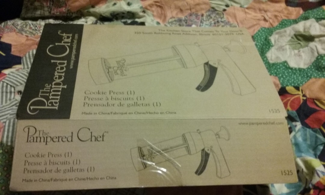 Pampered Chef, Cookie Press, Gun Style, Cooking Gift, Spritz Cookie