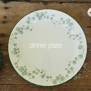 Callaway Corelle, dinnerware set, individual pieces, so much each, Ivy, kitchen gift for mom, Corelle Callaway, old pyrex, green ivy