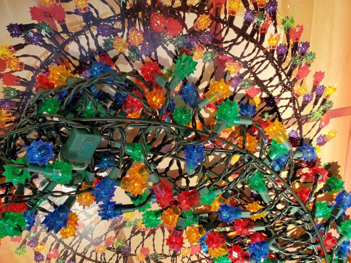 GE Christmas Lights Grapevine Wreath Holiday Classics 300 Etsy