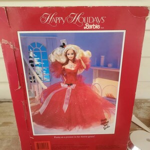 Happy Holidays Barbie 1988, Christmas Collectible, Collectible Doll, , Mothers Day Gift