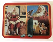 Vintage Coca Cola Santa Claus Playing Cards Double Deck in TIn 1995