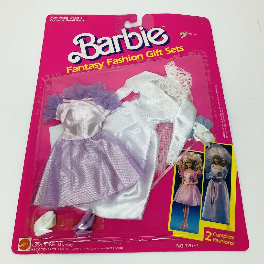 Vintage 1989 Barbie Fantasy Fashion Gift Sets #720-1 NRFB 2