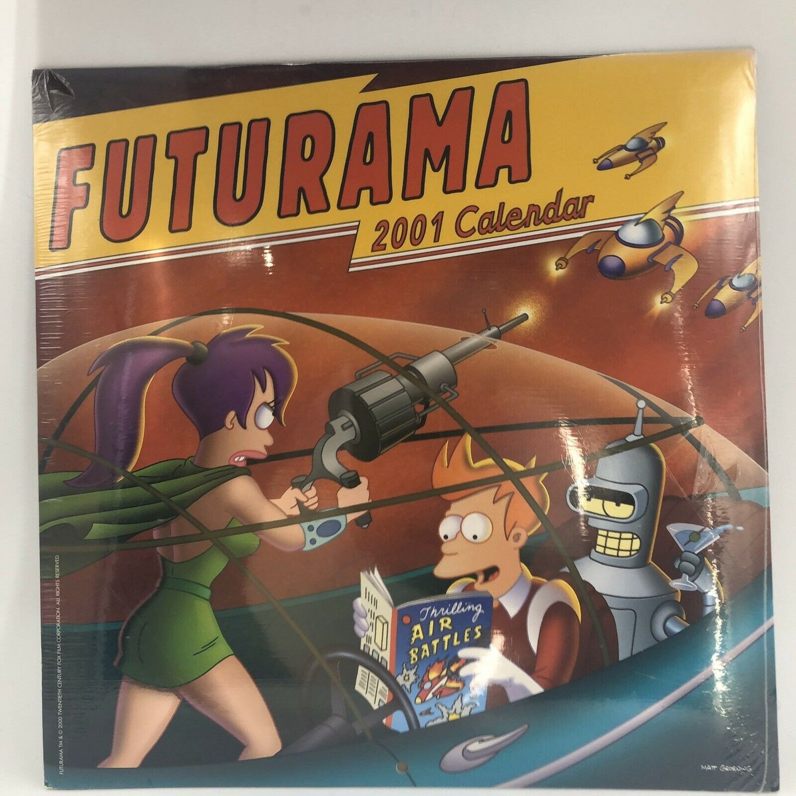 Futurama Calendar 2001 Sealed New Rare Collectable Free | Etsy