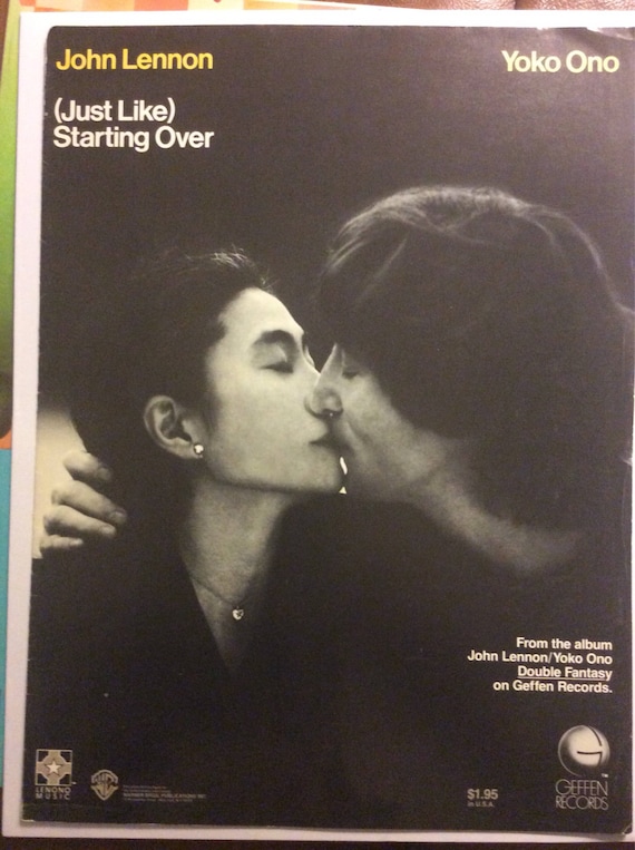 John Lennon & Yoko Ono (just Like) Starting Over (1980) VG+