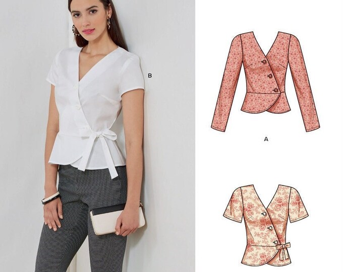 Sewing Pattern Wrap Top New Look N6700 Pattern Misses