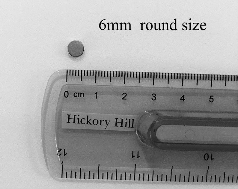 Magnetic Earring Backs 6mm magnet Magnetic Stud Earrings Jewelry Crafts 1 pair one quarter inch wide Round Magnet Silver Tone magnets