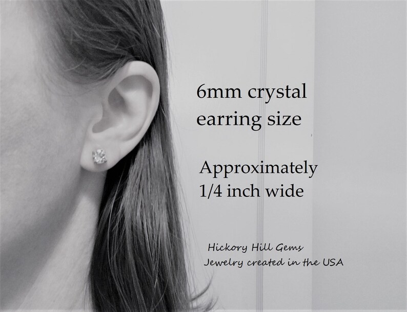 Earrings AB Crystal Rhinestone Studs Etsy