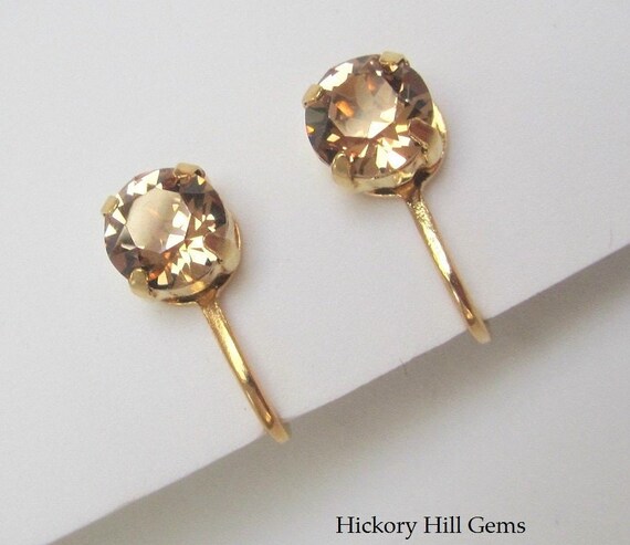 swarovski crystal clip on earrings