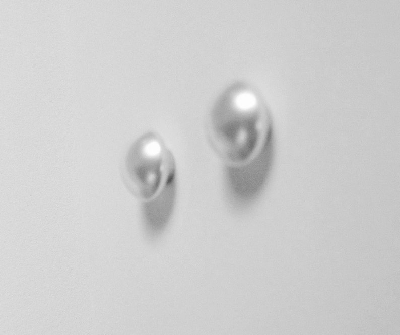 Earrings WHITE PEARL 10mm Pearl Nonpierced Etsy